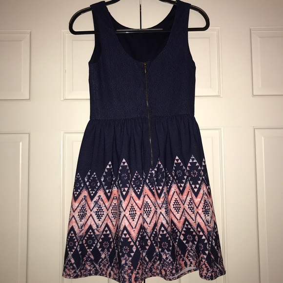 Navy Mini Dress - Picture 3 of 4